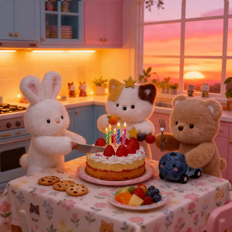 跑跑玩偶大象公仔三花猫娃娃毛绒玩具猫咪抱枕睡觉生日礼物女生