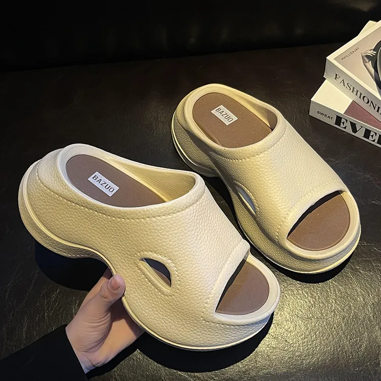 ECAC厚底增高拖鞋女款夏季新款外穿网红松糕底显腿长防滑凉拖鞋女商品图