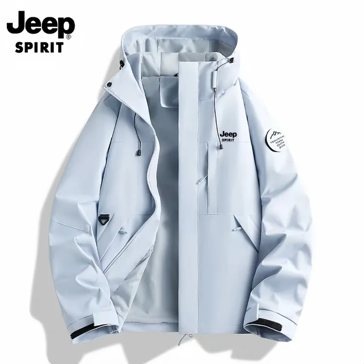 JEEPSPIRIT吉普冲锋衣三合一男女同款2026新款防风防水可拆卸户外