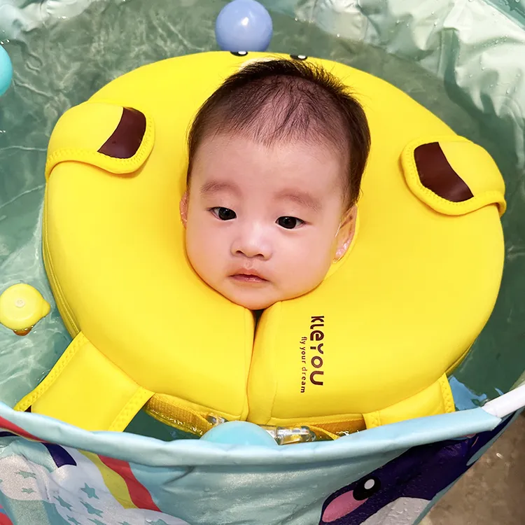 KLEYOU新生婴儿游泳圈腋下宝宝免充气趴圈防侧翻小月龄0-6个月