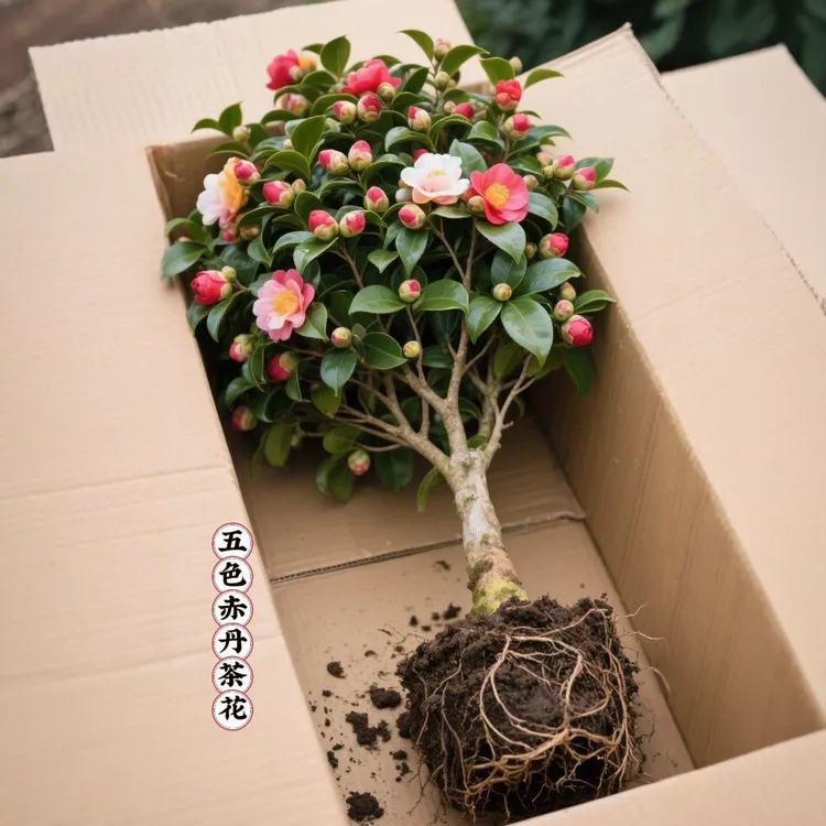 茶花树苗山茶花盆栽四季香妃赤丹室内花卉花苗阳台开花植物