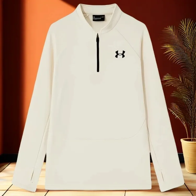 Under Armour/安德玛长袖立领百搭速干儿童拼接休闲运动T恤运动风