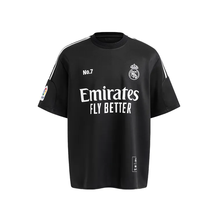 【黑武士】Real Madrid-C罗皇马百搭美式复古球衣宽松圆领Tee