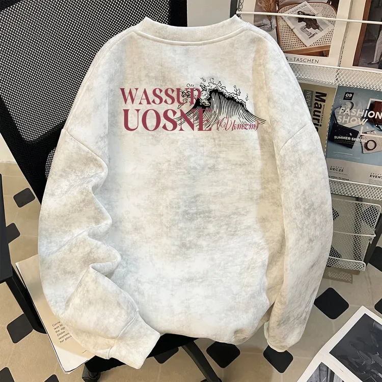美式ins重磅套头卫衣男秋季新款cleanfit潮流百搭小众慵懒风外套