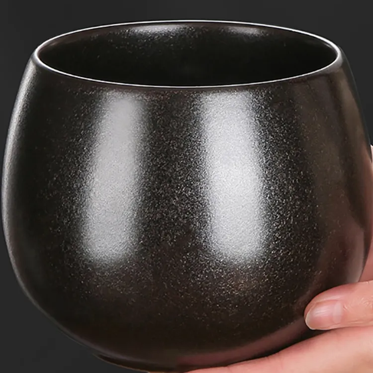 黑色高端缸容量水盂高档烟灰缸茶水缸茶渣大号废水桶杯下午茶渣缸