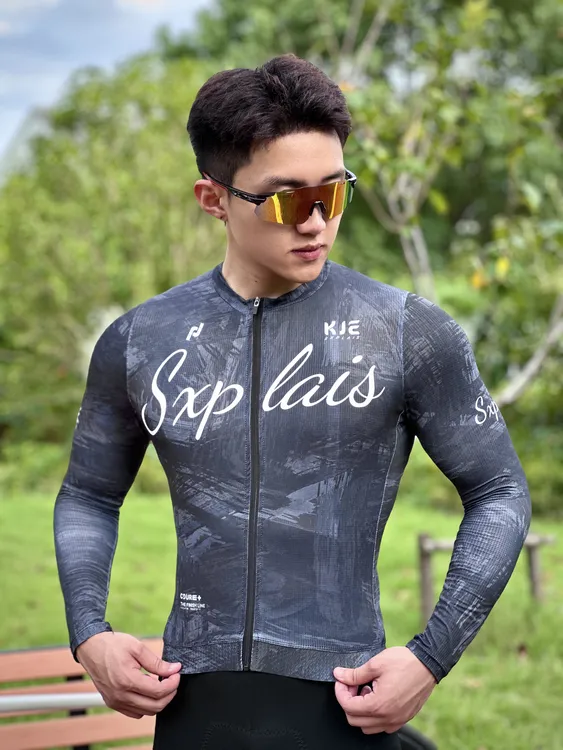 KJE骑行服男女短袖长袖自行车骑行服夏季速干透气高弹骑行服