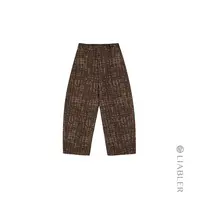 LIABLER W25秋冬中古绵羊毛肌理感廓形长裤 LAW25109T