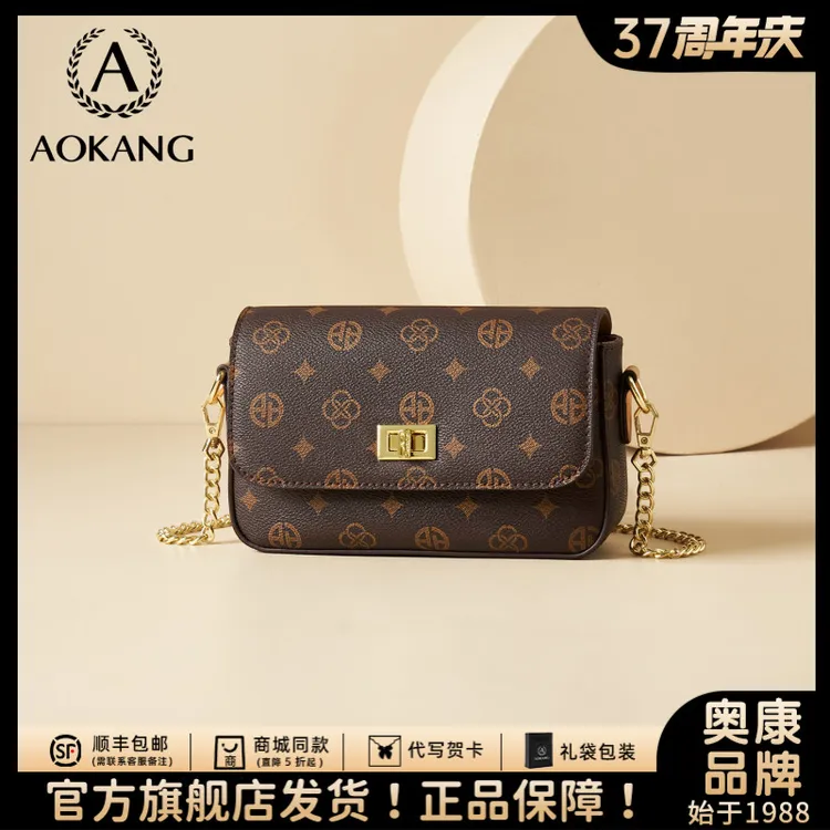 奥康小方包2026新款时尚通勤包百搭单肩包小众腋下包轻奢链条女包