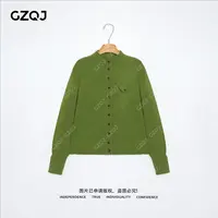 老琴私服【时光织语】琥珀流光风100%绵羊毛显瘦针织开衫女秋 35893