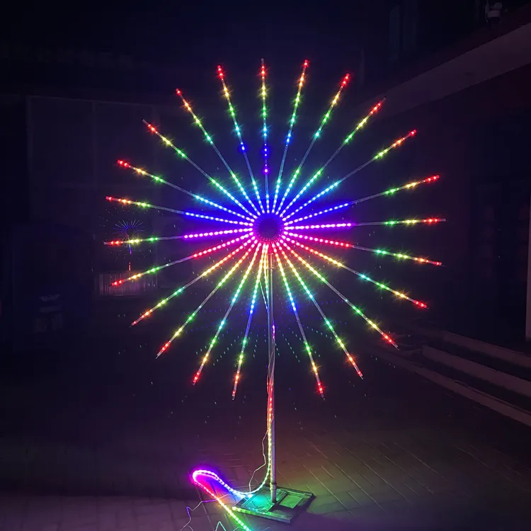 2026新款编程烟花灯跳舞祝福语烟花灯200模式+遥控器庭院装饰