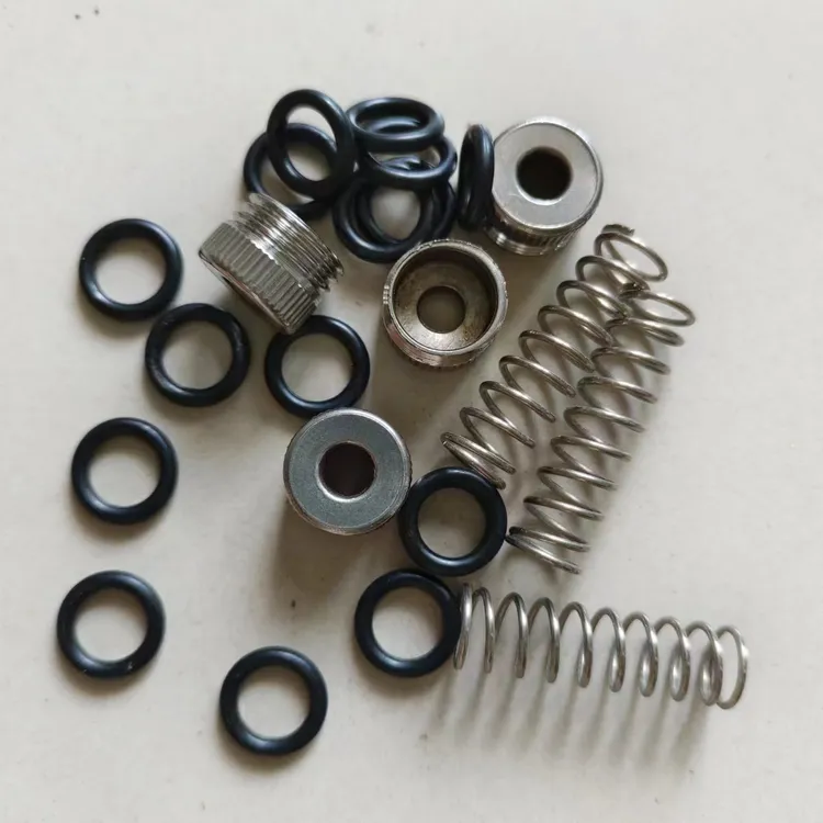 猪用饮水器配件大钢帽弹簧胶垫圈猪嘴换配件养猪设备水嘴堵头