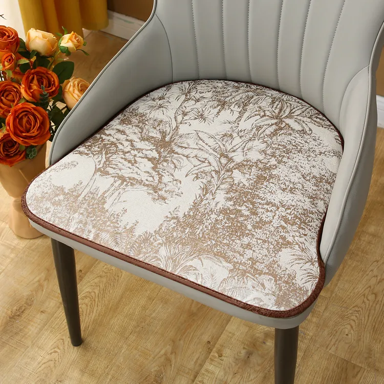 新款马蹄形椅子垫轻奢皮餐椅垫四季欧式餐桌椅垫高端凳子座垫防滑