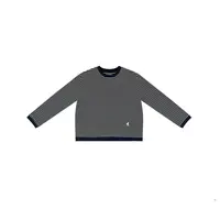 【新品上市】舒适百搭经典条纹圆领长袖T恤刺绣花花休闲上衣TX12136