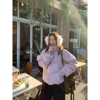 【紫色韵味】羽绒服 时尚百搭通勤秋冬保暖长袖紫色羽绒服254V4506