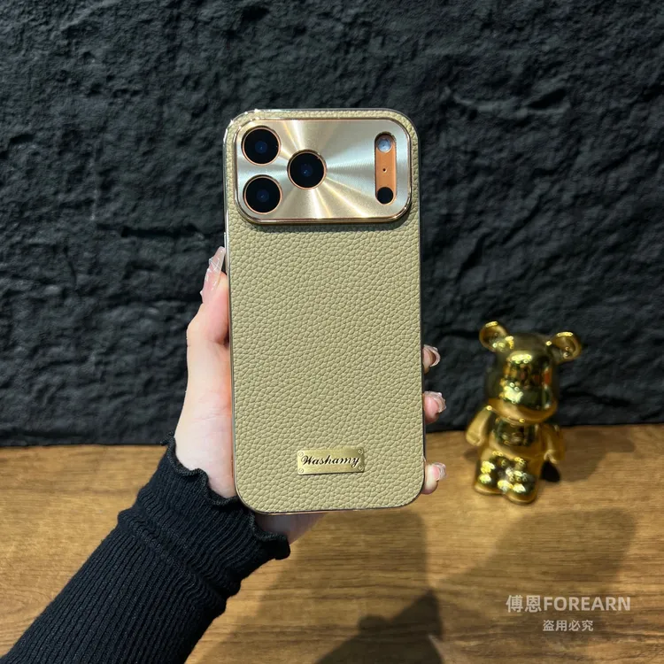 适用于苹果17promax手机壳17pro真皮17保护套iPhoneAir全包防摔