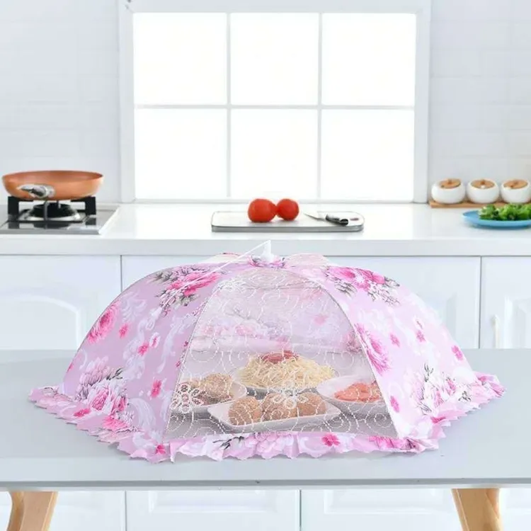 简约防蚊虫防蚊中式餐桌罩可折叠休闲风温婉风
