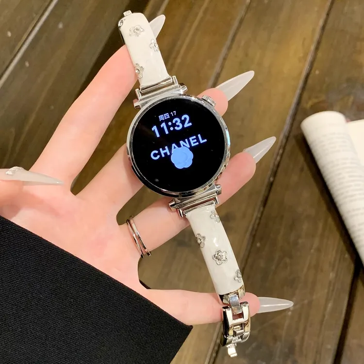 适用华为gt6表带gt5/4/3pro鎏金花朵手表gt6pro金属watch5高级感