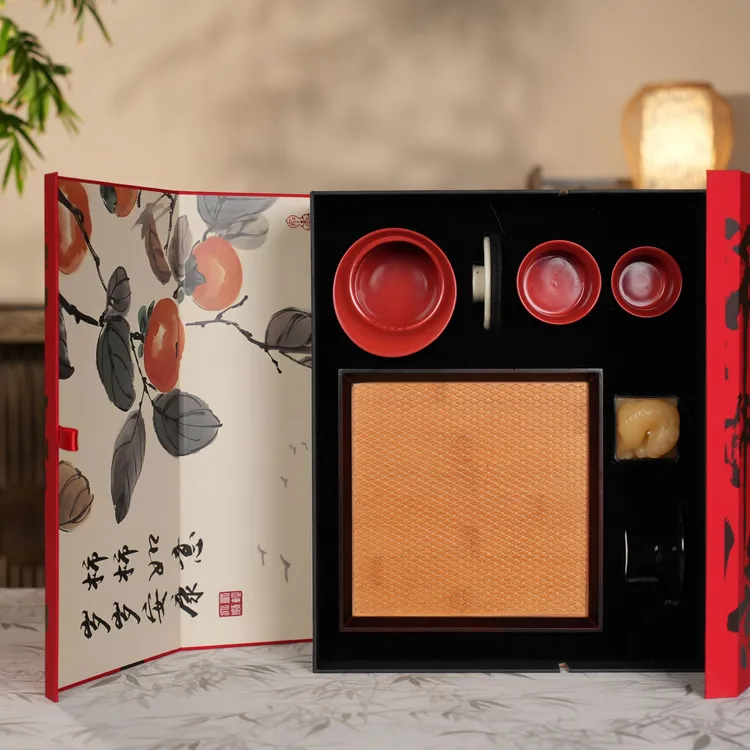 [商务礼] 狮狮如意 福鼎白茶 朱砂釉泡套组中式茶具礼套组 商务礼