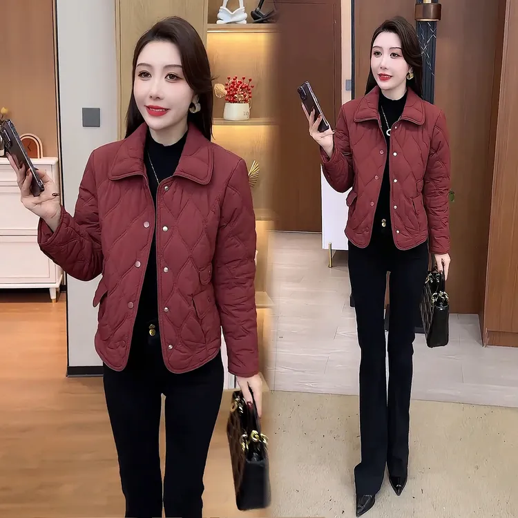 棉衣棉服外套女2025冬季新款时髦洋气保暖显瘦小个子短款轻薄棉袄