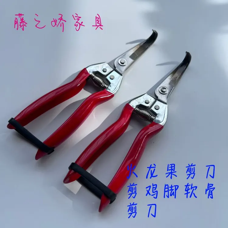 火龙果芽专用剪刀弯剪勾剪园艺火龙果剪枝条剪芽刺剪刀摘果修枝剪