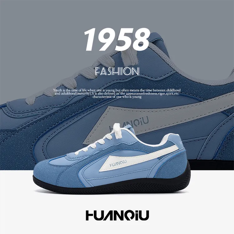 环球内增高赛车鞋子男款2025秋季新款国潮男鞋百搭潮鞋休闲德训鞋