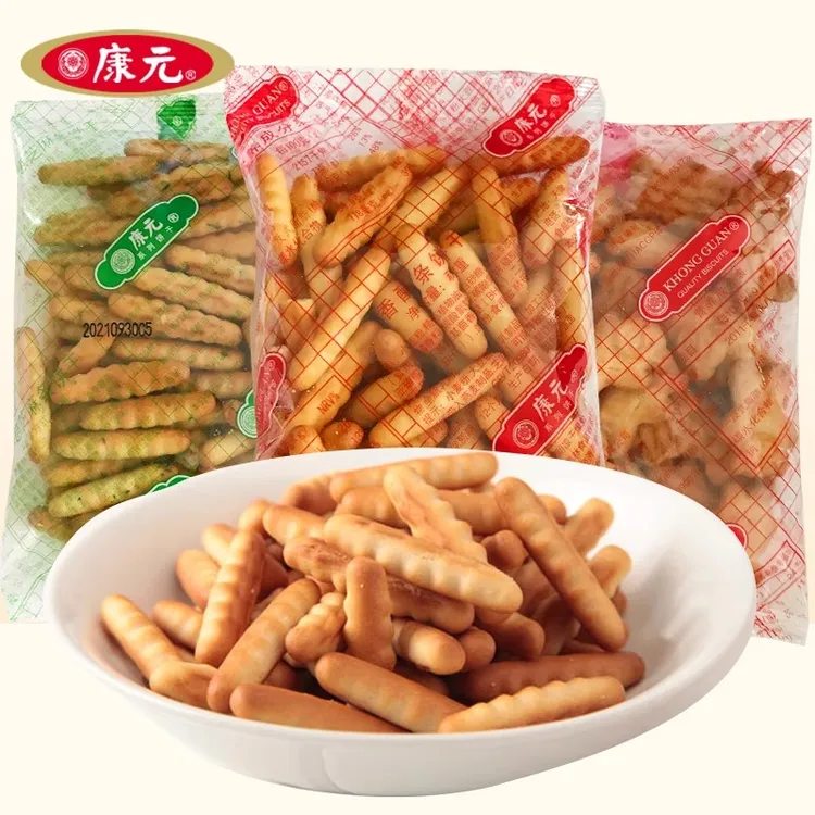 康元香酥条饼干咸味即食手指饼干拇指饼干条零食批发儿时怀旧零食