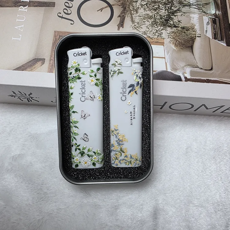 手工diy正品cricket草蜢铁盒装创意款节日礼物打火机