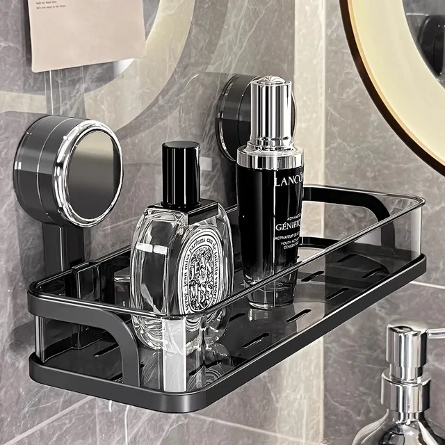 吸盘储物架浴室壁储物架浴室壁无打孔浴室壁架浴室马桶脸盆壁挂架