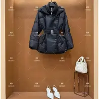 【悠悠】秋冬小香风法式时尚复古中长款翻领羽绒服白鸭绒QD-2024826