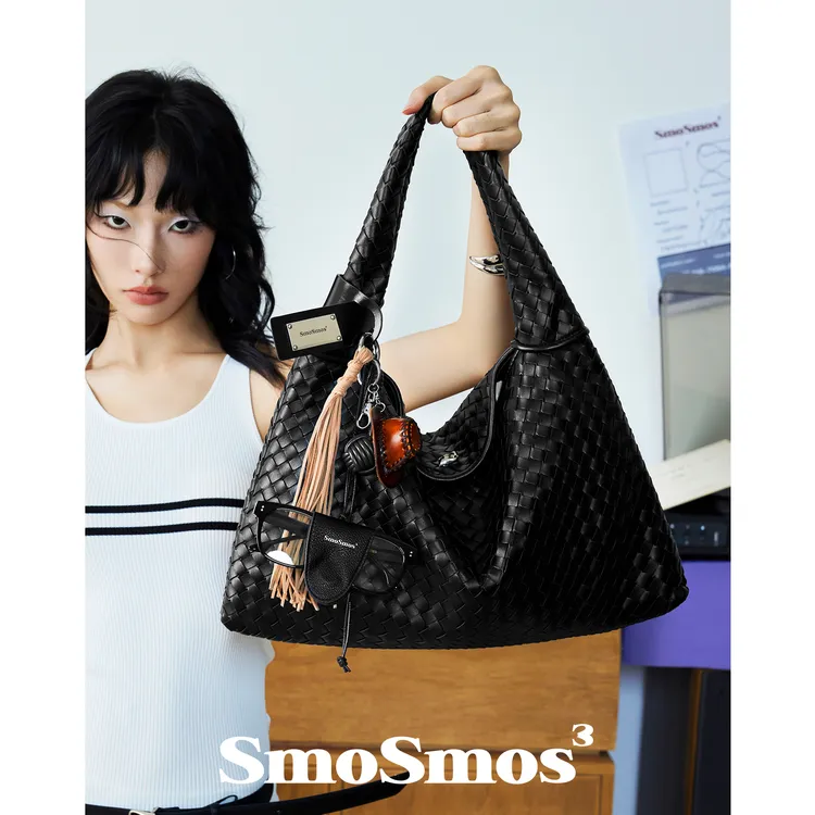 SmoSmos 【波嬉风.编织包】25夏季原创设计腋下编织包大容量hobo