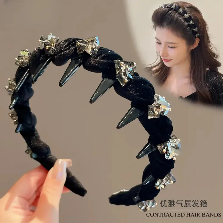 高级感红色发箍女款高颅顶发带专用洗脸的头箍压夏季发卡发捆头饰