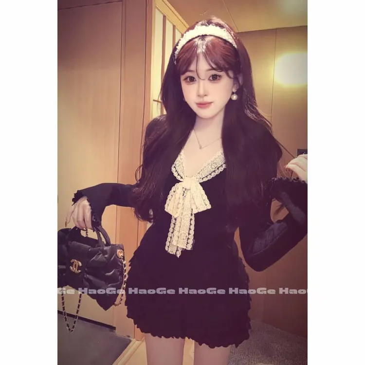 浩哥严选●针织衫预HGQ5ZZS4957A显瘦气质名媛秋冬优雅日常设计款