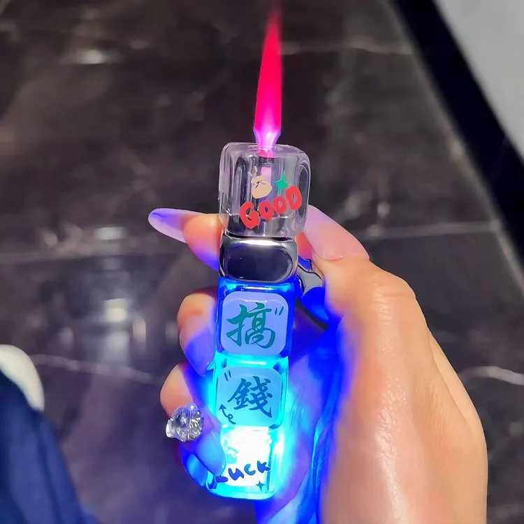 创意旋转打火机防风炫酷解压跑马灯个性便携解压高颜值送礼送男友商品图