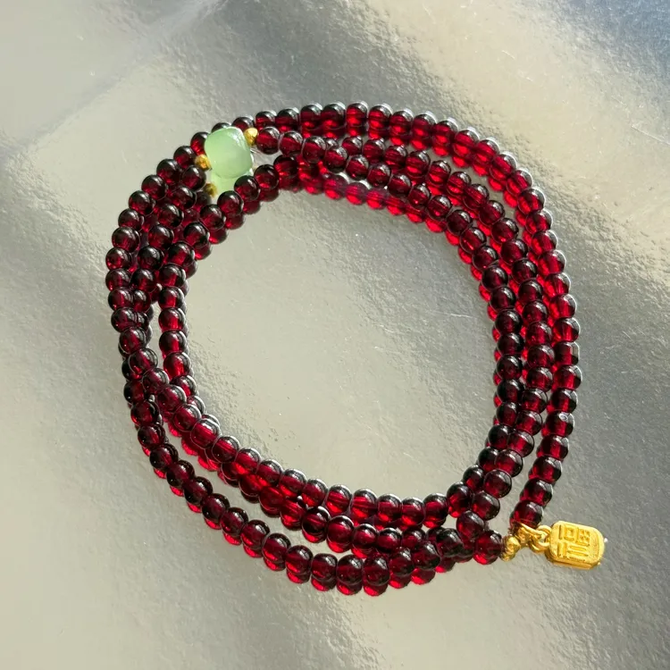 合金琉璃手链 招财纳福手链女ins小众设计甜美风小众高级感手饰