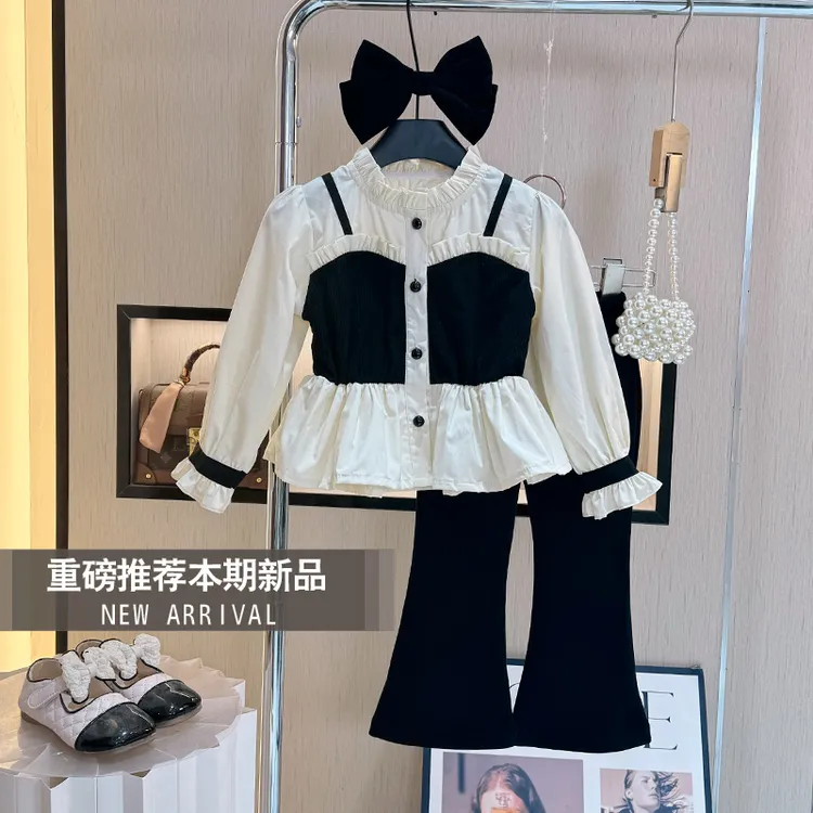 女童秋装套装2025新款洋气儿童韩系早秋穿搭小女孩秋季巨好看衣服