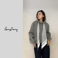 LANGLANG 新款丝巾帽绳装饰韩系ins经典百搭精致卫衣BELL5113