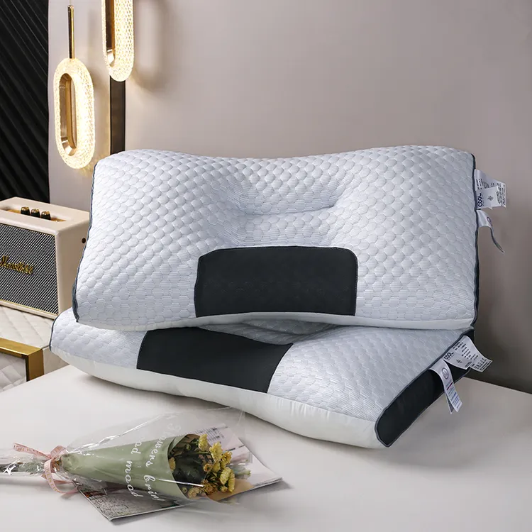 亲肤舒适凉豆豆护颈枕头枕芯不塌陷不变形2025新款高级单人床品 