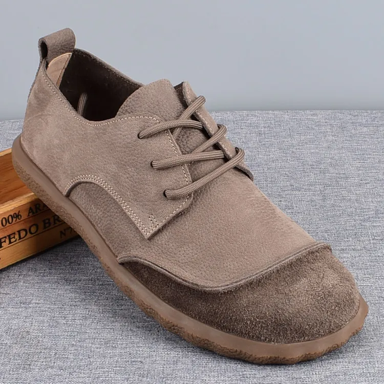 春秋男士复古透气休闲运动鞋休闲皮鞋软底皮鞋欧若智性风韩版