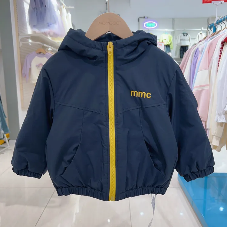 MOMOCO玛米玛卡男童韩版潮流时尚保暖j加绒加厚外套77430138037
