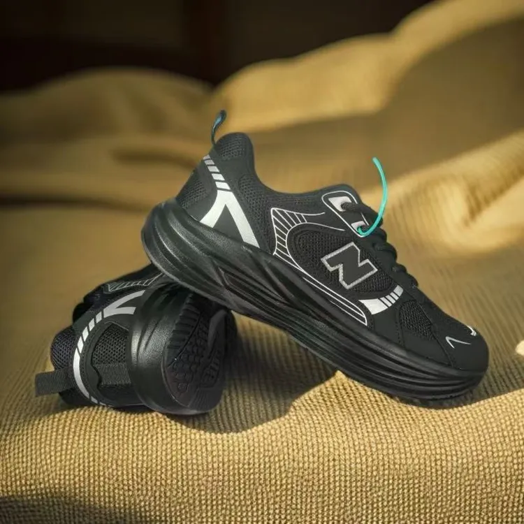 秋冬款轻质圆头透气保暖低帮时尚休闲鞋男鞋减震回弹户外运动鞋