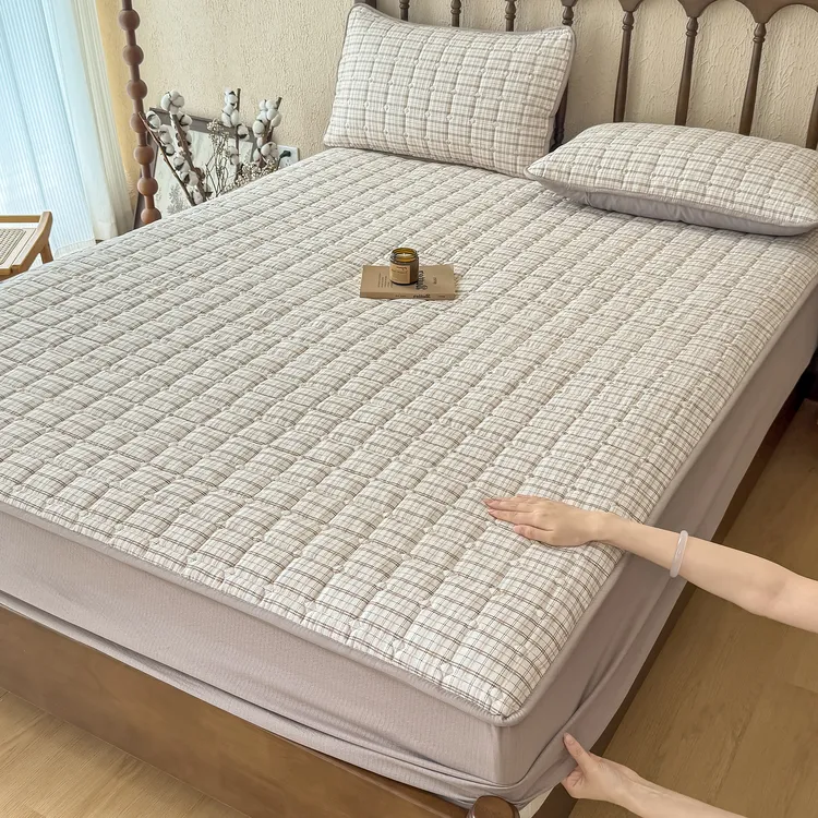 A类加厚床笠罩新款夹棉防滑床单抗菌防螨床垫保护套亲肤可机洗