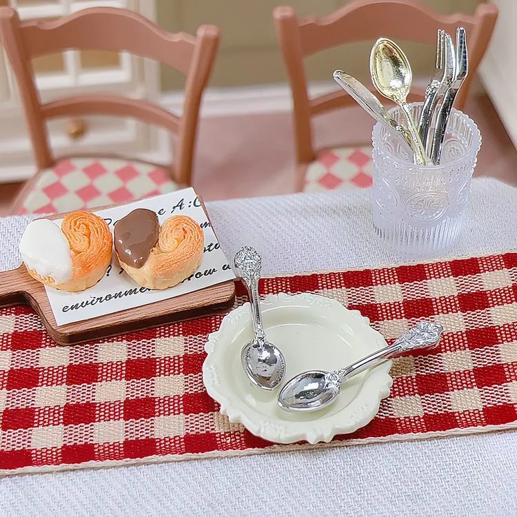 朵儿定制-微缩法式餐具-diy树脂饰品奶油胶搭配配件手工材料