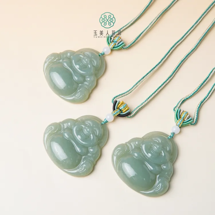 石惑珠宝/和田玉佛公吊坠约49*49mm/多样性发一