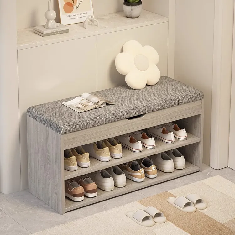换鞋凳可翻盖简约多层大容量好看收纳凳储物凳沙发凳穿鞋凳矮凳