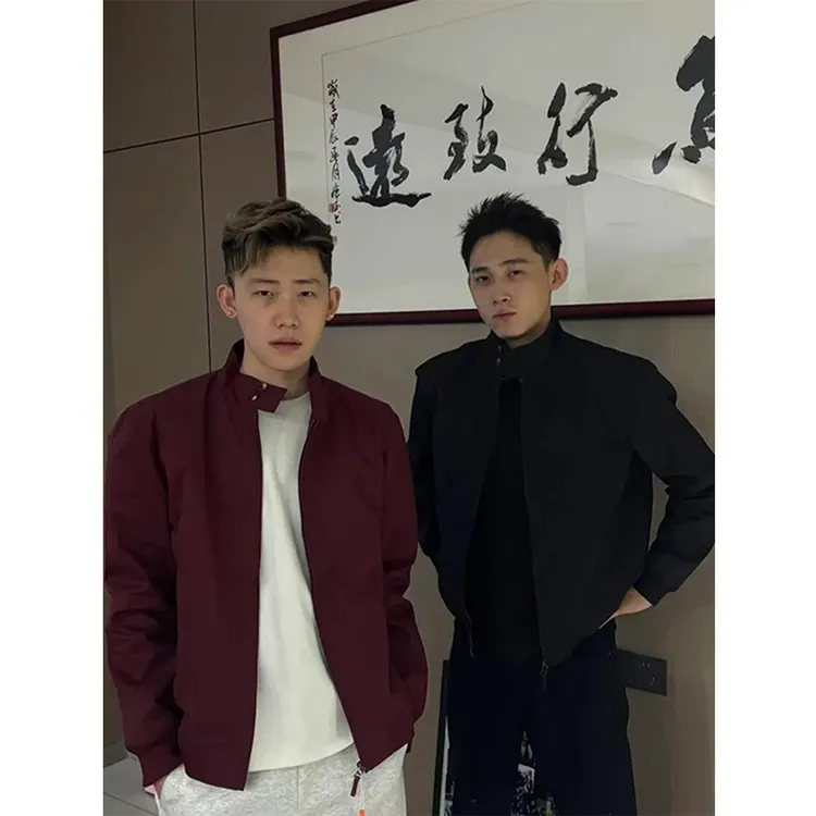 美式哈灵顿cleanfit棒球服外套男春秋季短款高级感痞帅风行政夹克