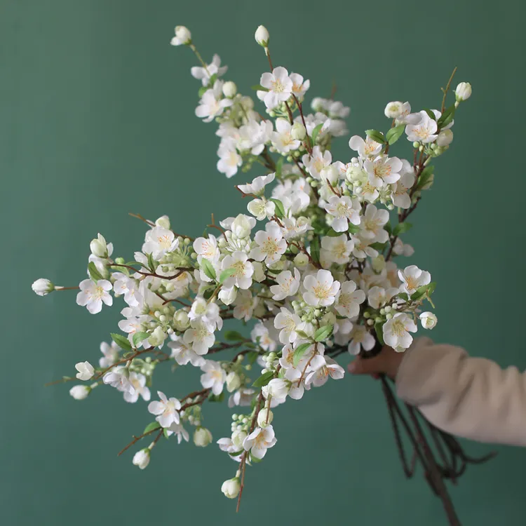 桃花假花苹果花仿真樱花桌面插花淡雅装饰高级感舞蹈演出布置道具