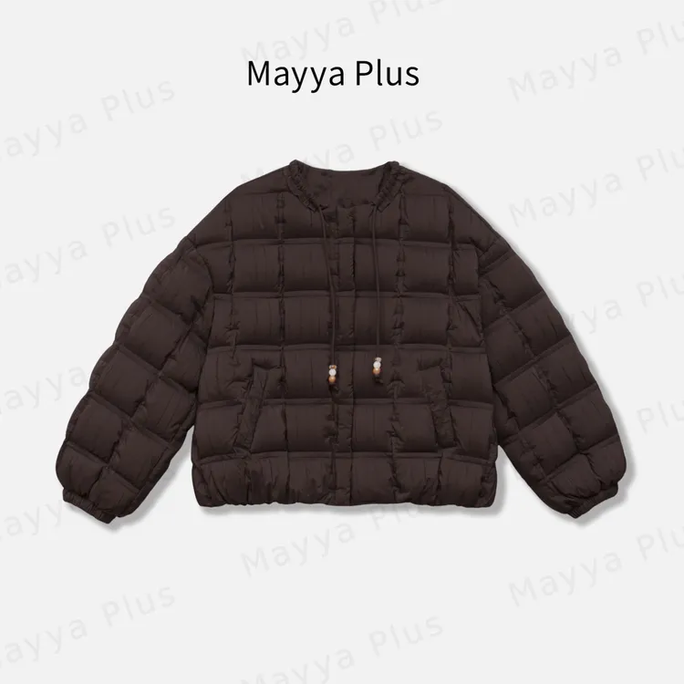【温暖时刻】Mayya Plus麦芽定制气质显瘦流光风短羽绒服32546259