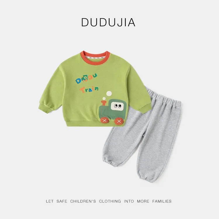 男童套装春季儿童卫衣裤子男宝长袖运动裤卡通女宝衣服小童春装新