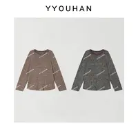 YYOUHAN 2025秋季新款【美丽诺言】百搭宽松打底T恤 2509C6004