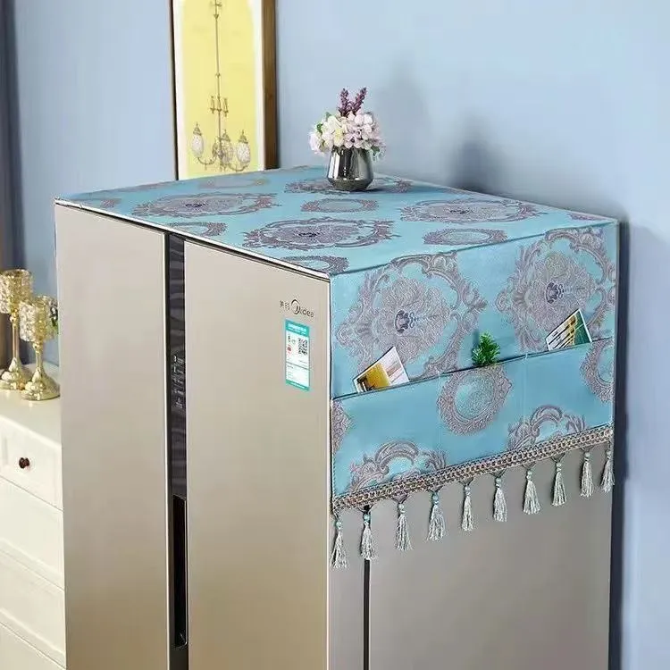 冰箱盖布防尘罩保护套洗衣机微波炉冰柜单开门双开门冰箱罩盖布